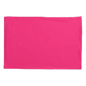 Neonpink Kissenbezug (Rückseite)