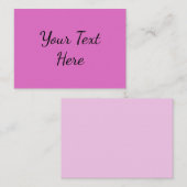 Neonpink Mitteilungskarte (Vorne/Hinten)
