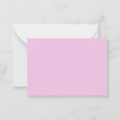 Neonpink Mitteilungskarte (Rückseite)