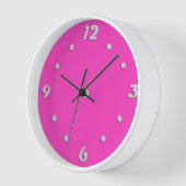 Neonpink Uhr (Winkel)