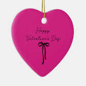 Neonpink | Valentinstag Keramik Ornament (Rechts)