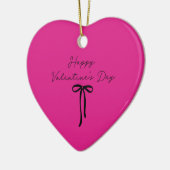 Neonpink | Valentinstag Keramik Ornament (Links)