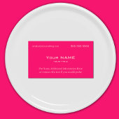 Neonpink Visitenkarte