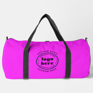 Neonpinkes individuelles Firmenlogo für Business-W Duffle Bag