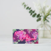 NeonPopFizzClink des glühen-311 Visitenkarte (Stehend Vorderseite)