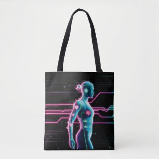 NeonPulse Cyborg Run-Tasche Tasche
