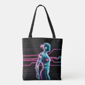 NeonPulse Cyborg Run-Tasche Tasche (Rückseite)