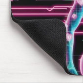 NeonPulse Fitness Tracker Pad Mousepad (Ecke)