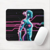 NeonPulse Fitness Tracker Pad Mousepad (Mit Mouse)