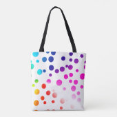 Neonpunkte mit Sommertext Tasche (Rückseite)
