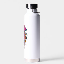 Neonqualle Wasserflasche – Trippy Meeresvibes Trinkflasche