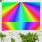 Neonregenbogen-Prisma Geschirrtuch (Gefaltet)