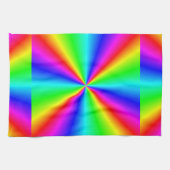 Neonregenbogen-Prisma Geschirrtuch (Horizontal)