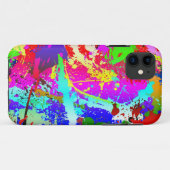 Neonregenbogen-Spritzer Case-Mate iPhone Hülle (Rückseite (Horizontal))