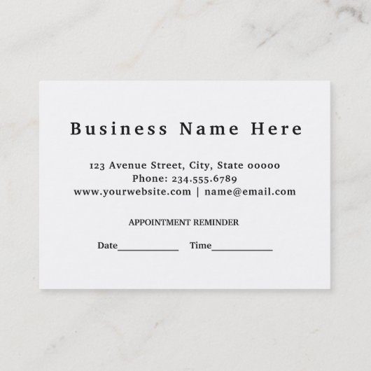 Neonregenbogenbezaubernde Hairstylist-Verabredung Terminkarte (Rückseite)