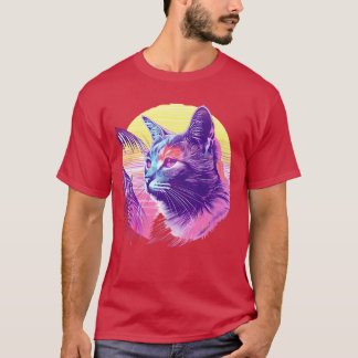 Neonropical 80s Cat friends T-Shirt
