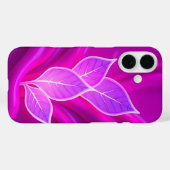 Neonrosa Blätter Fettes iPhone-Case Case-Mate iPhone Hülle (Rückseite (Horizontal))