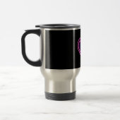 Neonrosa/blaues Herz Valentinstag Tasse (Links)