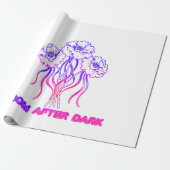 Neonrosa Blumen - Kunstgeschenkpapier Geschenkpapier (Ungerollt)