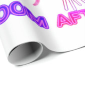 Neonrosa Blumen - Kunstgeschenkpapier Geschenkpapier (Rolleneckpunkt)
