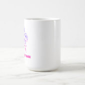 Neonrosa Blumen - Kunstkaffeetasse Kaffeetasse (Mittel)