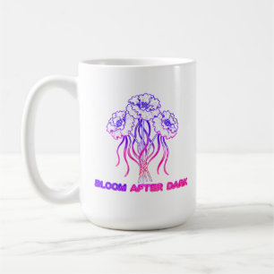 Neonrosa Blumen - Kunstkaffeetasse Kaffeetasse