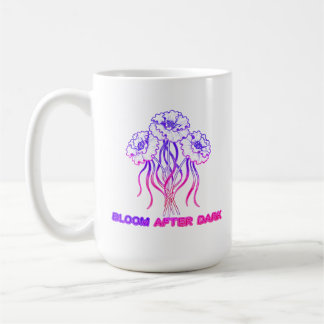 Neonrosa Blumen - Kunstkaffeetasse Kaffeetasse