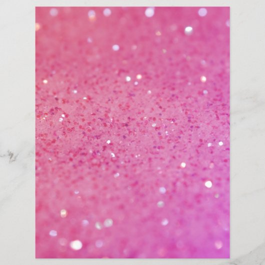 Neonrosa Glitter Funkeln Flyer (Vorne)