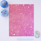 Neonrosa Glitter Funkeln Flyer (Einzeln)