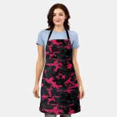 Neonrosa Highlights Camo Schürze (Getragen)