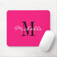 Neonrosa individuelle Name Monogramm