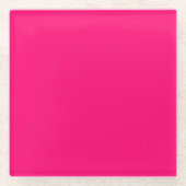 Neonrosa kundenspezifischer Acryluntersetzer Glasuntersetzer (Vorderseite)