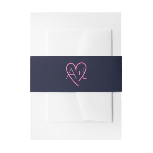 Neonrosa Liebe Einladungsbanderole