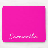 Neonrosa-Modemonogramm Mousepad (Vorne)
