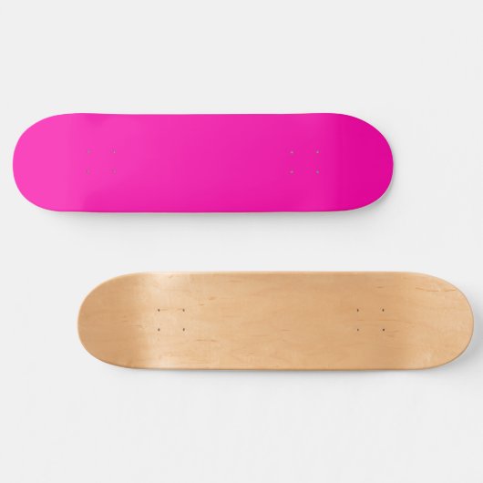 Neonrosa-Modemonogramm Skateboard (Horizontal)