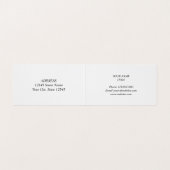 Neonrosa Monogramm Logo gefaltet Visitenkartendruc Visitenkarten (Innenseite Aufgefaltet)