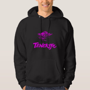 Neonrosa Mount Teide Teneriffa Vulkan Hoodie