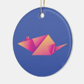 Neonrosa Origami Keramik Ornament (Links)