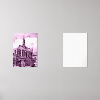 Neonrosa und Kobalt-Brückenpfeile über einem leuch Bilderwand Sets