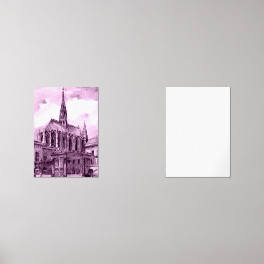 Neonrosa und Kobalt-Brückenpfeile über einem leuch Bilderwand Sets (Vorderseite)