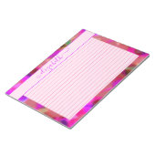 Neonrosa und Lila Abstrakte Wasserfarbe Notizblock (angewinkelt)