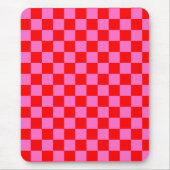 Neonrosa und rotes Karton Vintag Mousepad (Vorne)