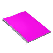 Neonrosa Uni-Farbe Minimalistisch Notizblock (Rechte Seite)