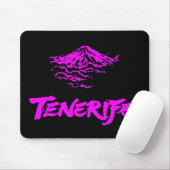 Neonrosaer Mount Teide Teneriffa Vulkan Mousepad (Mit Mouse)