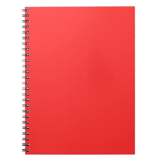 Neonrot einfarbig minimalist notizblock (Vorderseite)