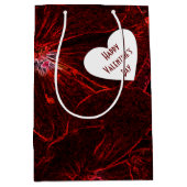 Neonrote Veilchen Geschenktüte mittel (Vorderseite)