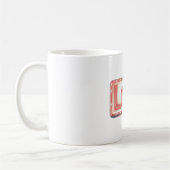 Neonrotes Liebeszeichen Kaffeetasse (Links)
