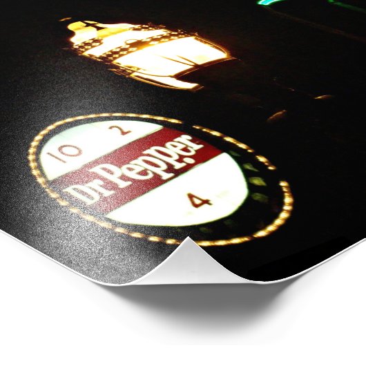 Neons Fotodruck (Ecke)