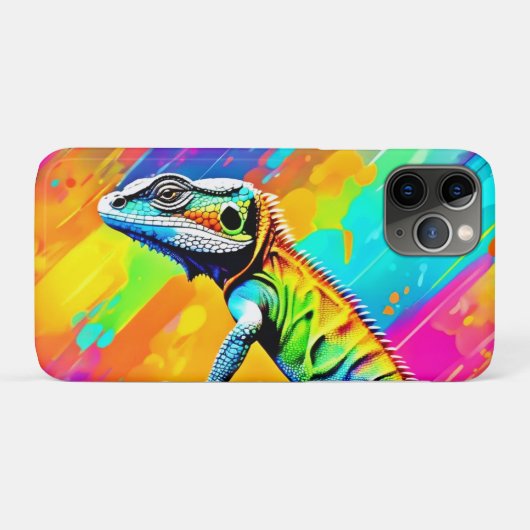 Neonscale Lizard Case-Mate iPhone Hülle (Rückseite (Horizontal))
