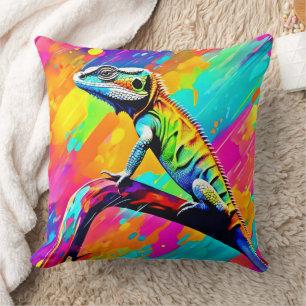 Neonscale Lizard Kissen